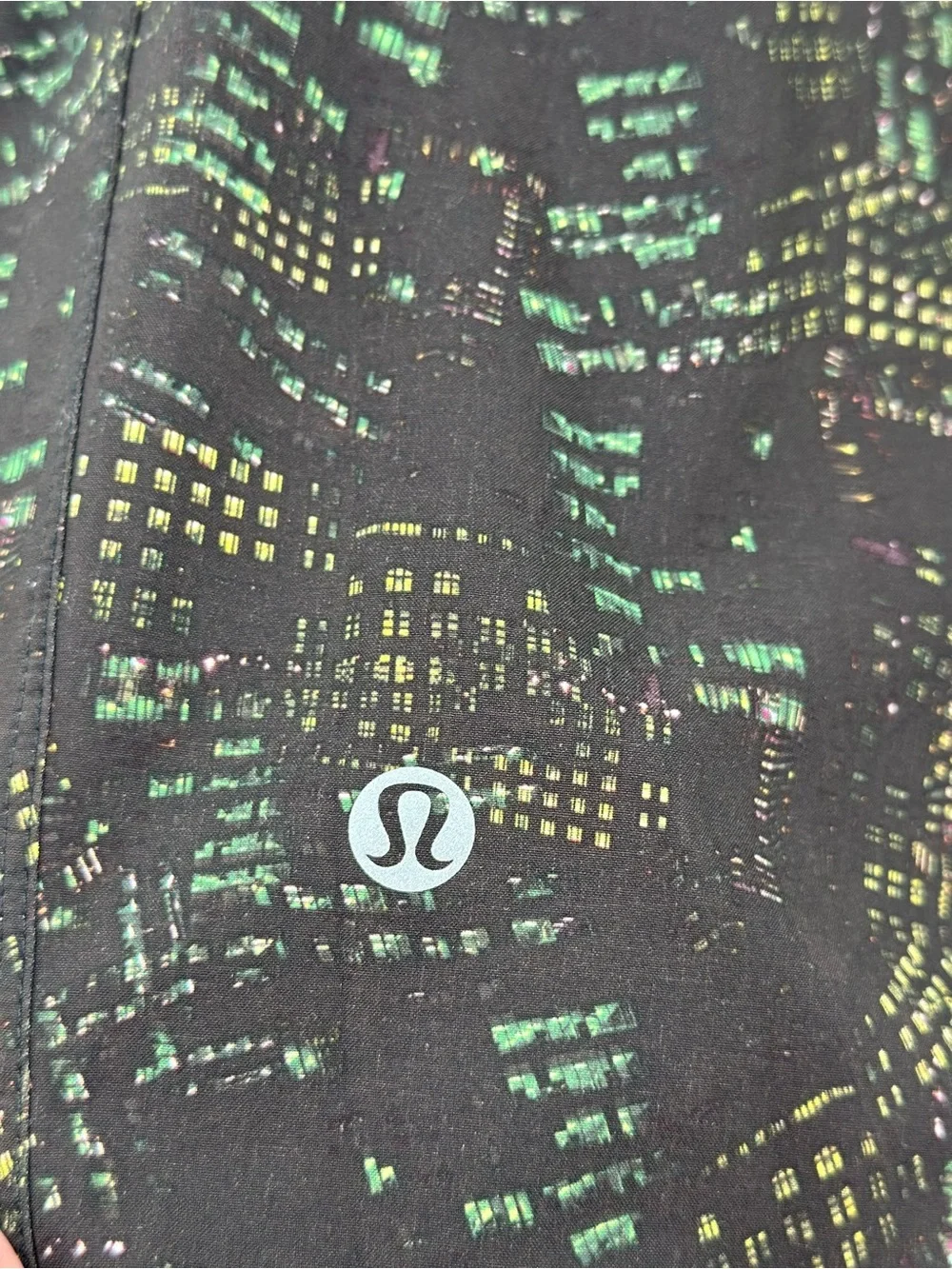 Lululemon T.H.E. Short Men’s Medium Black Abstract Print Lined Training Gym